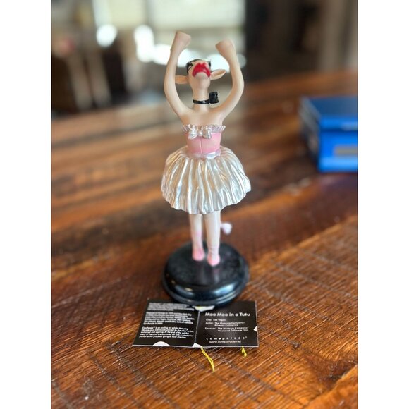 Cowparade Moo Moo In A Tutu Collectible Figurine Ballet Cow Sculpture 2003 Pink - Picture 2 of 10